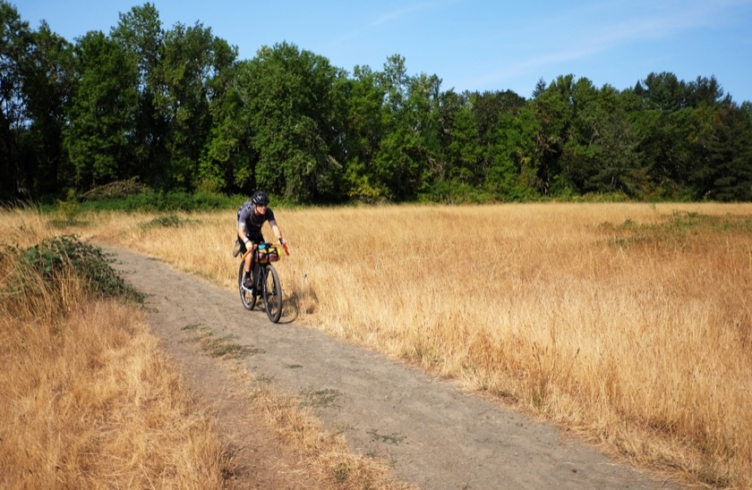 We were still moving fast and in high spirits as we rode through Elijah Bristow State Park, southeast of Eugene.